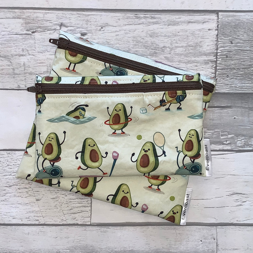 Avocado ‘Avocardio’ Reusable Snack Bag Set